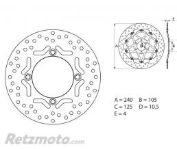 BREMBO Disque de frein BREMBO Oro fixe