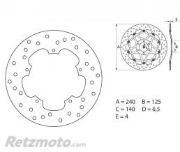 Disque de frein BREMBO Oro fixe