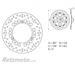 Disque de frein BREMBO Oro fixe