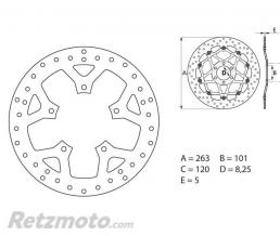 BREMBO Disque de frein BREMBO Oro fixe