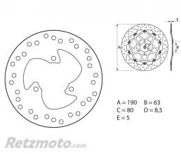 BREMBO Disque de frein BREMBO Oro fixe