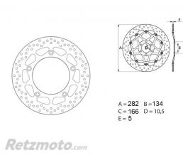 Disque de frein BREMBO Oro fixe