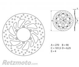 BREMBO Disque de frein BREMBO Oro fixe