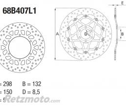 BREMBO Disque de frein BREMBO Oro fixe