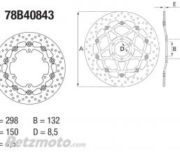BREMBO Disque de frein BREMBO Oro flottant