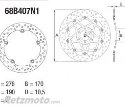 BREMBO Disque de frein BREMBO Oro fixe