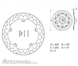 BREMBO Disque de frein BREMBO Oro fixe
