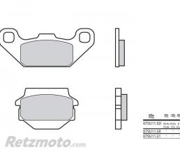 Plaquettes de frein BREMBO 07SU11SD m�tal fritt�