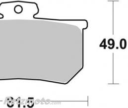 SBS Plaquettes de frein moto racing SBS 599RQ(etriers de frein AP Racing)