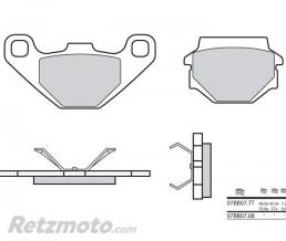 BREMBO Plaquettes de frein BREMBO 07BB0708 organique