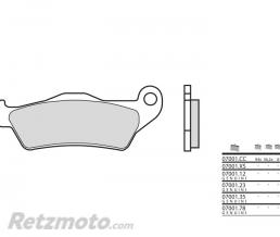 BREMBO Plaquettes de frein BREMBO 07001CC organique
