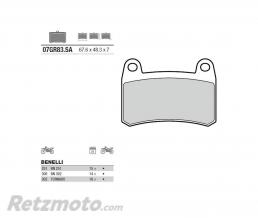 Plaquettes de frein BREMBO 07GR83SA m�tal fritt�