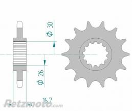 Kit chaine HONDA XL1000V VARADERO AFAM 525XSR2 16x47 super-renforc�e(couronne standard) 
