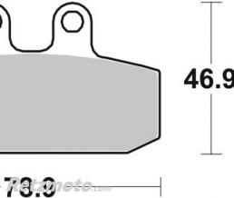 SBS Plaquettes de frein moto SBS 588HF Aprilia/Honda/Moto guzzi