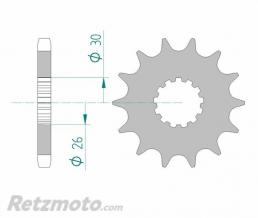 Kit chaine DUCATI MULTISTRADA 1200 AFAM 15x40 530XHR2 (couronne standard)