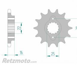 Kit chaine AFAM DUCATI 916 ST4 15x43 525XSR2 (couronne standard)