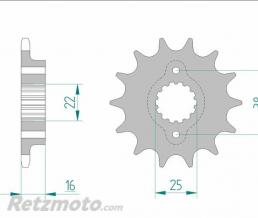 Kit cha�ne Ducati Scrambler 800 AFAM 520XHR2 15x46 super-renforc�e(couronne standard)