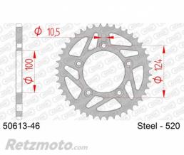 Kit cha�ne Ducati Scrambler 800 AFAM 520XHR2 15x46 super-renforc�e(couronne standard)