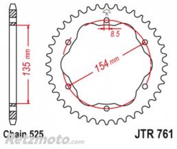 Kit cha�ne Ducati Monster 1200 DID 525ZVM-X2 15x41 super renforc�