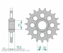 Kit chaine BMW F800R '15 AFAM 525XRR 19x47 renforc�e (couronne standard)