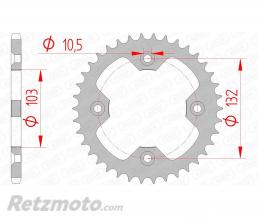 Couronne AFAM 39 dents acier pas 520 type 71305 KTM