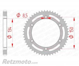 Couronne AFAM 52 dents acier pas 428 type 16207 Kawasaki KDX125