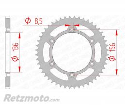 Couronne AFAM 48 dents acier pas 520 type 14206