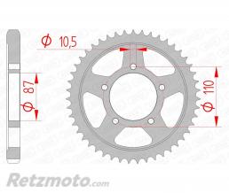 Couronne AFAM 47 dents acier pas 530 type 14601 Suzuki