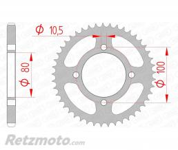 Couronne AFAM 45 dents acier pas 428 type 14213 Suzuki GZ125 Marauder