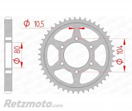 AFAM Couronne AFAM 42 dents acier pas 530 type 16604 Kawasaki