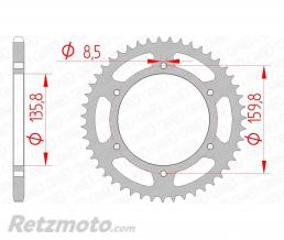 Couronne AFAM 43 dents acier pas 520 type 35304