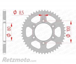Couronne AFAM 48 dents acier pas 420 type 80103 Rieju