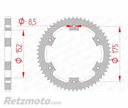 Couronne AFAM 55 dents acier pas 428 type 12207 Yamaha