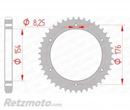 AFAM Couronne AFAM 43 dents acier pas 530 type 10607 Honda