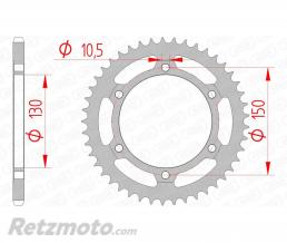 Couronne AFAM 50 dents acier pas 520 type 10501 Honda