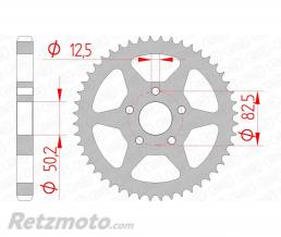 AFAM Couronne AFAM 48 dents acier pas 530 type 92803 Harley Davidson