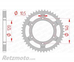 Couronne AFAM 46 dents acier pas 525 type 14507 Suzuki GSX-R600/750