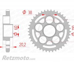Couronne AFAM 42 dents acier pas 525 type 50800 Ducati