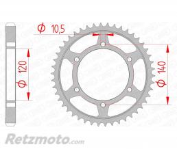 Couronne AFAM 40 dents acier pas 530 type 16603