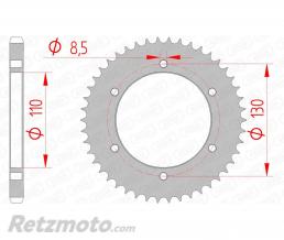 Couronne AFAM 46 dents acier pas 428 type 12216 Yamaha TZR125R