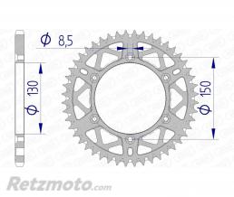 Couronne AFAM 48 dents alu pas 520 type 13323 Yamaha