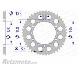 Couronne AFAM 46 dents alu pas 520 type 17404