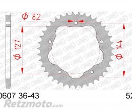 Couronne AFAM 41 dents acier pas 520 type 50607