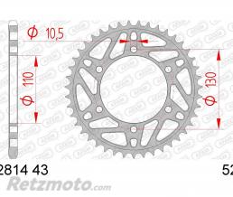 Couronne AFAM 43 dents acier pas 520 type 12814