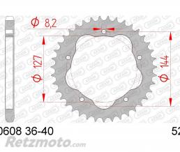 Couronne AFAM 39 dents acier pas 525 type 50608