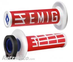 Rev�tements Lock-On ODI Emig V2 rouge/blanc