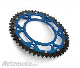 Couronne ART Bi-composant 51 dents Aluminium ultra-light anti-boue pas 520 bleu