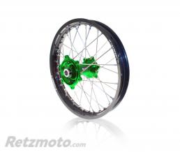 ART Kit roues compl�tes avant + arri�re ART MX 21x1,60/19x2,15 jante noir/moyeu vert Kawasaki