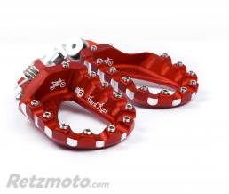 Repose-pieds S3 Hard Rock Enduro aluminium rouge