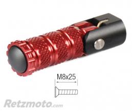 Repose-pieds repliables LIGHTECH M8x25 rouge